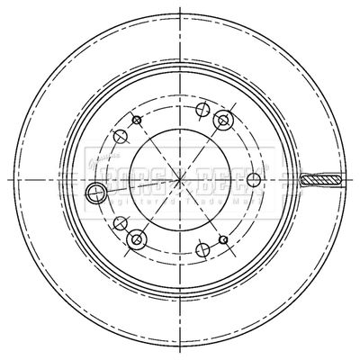 BORG & BECK Тормозной диск BBD5198